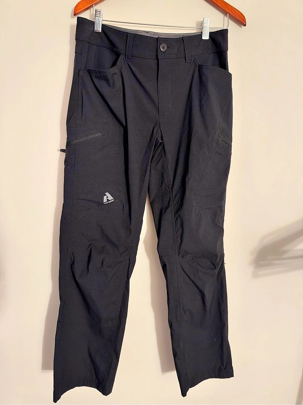 Eddie Bauer Men’s Water-Repellent Stretch Tech Pants – 32x30 Black